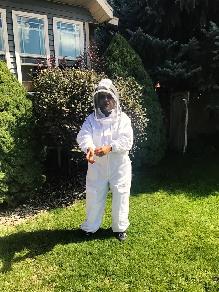 Local Agent Pest Control expert in wasp removal gear